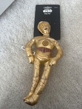 Disney Star Wars Squeak Dog Toy NWT C-3PO